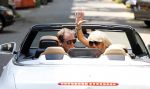 Amsterdam 23 juli 2013
Patricia Paay en Nicky v dam in hun mercedes cabrio.
Peter Smulders bv