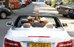 Amsterdam 23 juli 2013
Patricia Paay en Nicky v dam in hun mercedes cabrio.
Peter Smulders bv