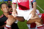 Amsterdam 3 juli 2013
Sjaak Swart 75 jaar . Hij viert dat met een wedstrijd met oud ajax spelers in het Olympisch stadion. Patrick Kluivert
Peter Smulders bv