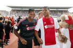 Amsterdam 3 juli 2013
Sjaak Swart 75 jaar . Hij viert dat met een wedstrijd met oud ajax spelers in het Olympisch stadion. Patrick Kluivert en Frank Rijkaard
Peter Smulders bv
