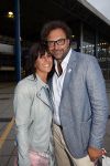 Amsterdam 3 juli 2013
Sjaak Swart 75 jaar . Hij viert dat met een wedstrijd met oud ajax spelers in het Olympisch stadion. Rebecca Swart met vriend
Peter Smulders bv
