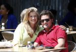 Amsterdam 9 juli 2013
Renee Gunning met nieuwe vriend op terras bij Loetje.
Peter Smulders bv