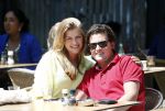 Amsterdam 9 juli 2013
Renee Gunning met nieuwe vriend op terras bij Loetje.
Peter Smulders bv