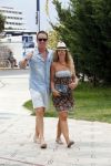 ibiza 13 juli 2013
Robert Doornbos en zijn verloofde/vriendin Chantal Bles lopen over de boulevard op ibiza.
Peter Smulders bv