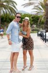 ibiza 13 juli 2013
Robert Doornbos en zijn verloofde/vriendin Chantal Bles lopen over de boulevard op ibiza.
Peter Smulders bv