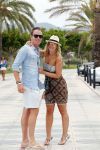 ibiza 13 juli 2013
Robert Doornbos en zijn verloofde/vriendin Chantal Bles lopen over de boulevard op ibiza.
Peter Smulders bv