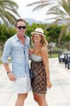 ibiza 13 juli 2013
Robert Doornbos en zijn verloofde/vriendin Chantal Bles lopen over de boulevard op ibiza.
Peter Smulders bv