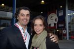 Amsterdam 3 juli 2013
Sjaak Swart 75 jaar . Hij viert dat met een wedstrijd met oud ajax spelers in het Olympisch stadion. Ron Bertelink met vriendin
Peter Smulders bv