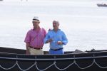 Loosdrecht 22 juli 2013
Ronnie Tober en Jan Jochems op boot varen op de vecht.
Peter Smulders bv