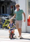 Amsterdam 22 juli 2013
Rutger Castricum met vrouw en kinderen op de pc hooftstraat.
Peter Smulders bv