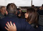 Amsterdam 3 juli 2013
Sjaak Swart 75 jaar . Hij viert dat met een wedstrijd met oud ajax spelers in het Olympisch stadion. Sabia Boulahrouz en rafael v d Vaart
Peter Smulders bv