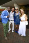 AMSTERDAM - Bij PathÃ© ArenA is de filmpremiÃ¨re De Smurfen II. Met op de foto (VLNR) Fernando Halman, Tygo Gernandt, Paul Turner en Hilde de Mildt.
