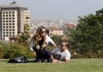 istanbul 22 mei 2013
Wesley Sneijder en zijn vrouw Yolanthe Sneijder Cabau met hun hond voor hun huis in Istanbul
Peter Smulders bv