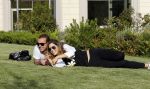 istanbul 22 mei 2013
Wesley Sneijder en zijn vrouw Yolanthe Sneijder Cabau met hun hond voor hun huis in Istanbul
Peter Smulders bv