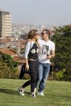 istanbul 22 mei 2013
Wesley Sneijder en zijn vrouw Yolanthe Sneijder Cabau met hun hond voor hun huis in Istanbul
Peter Smulders bv