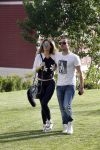 istanbul 22 mei 2013
Wesley Sneijder en zijn vrouw Yolanthe Sneijder Cabau met hun hond voor hun huis in Istanbul
Peter Smulders bv