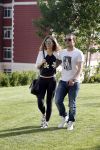 istanbul 22 mei 2013
Wesley Sneijder en zijn vrouw Yolanthe Sneijder Cabau met hun hond voor hun huis in Istanbul
Peter Smulders bv