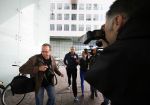 Amsterdam 24 juni 2015 
Rechtzaak Badr Hari inzake Koen Everink in de nieuwe rechtbank (paleis van justitie) in Amsterdam. Zijn advocaat Benedicte Ficq was ook aanwezig.