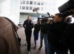 Amsterdam 24 juni 2015 
Rechtzaak Badr Hari inzake Koen Everink in de nieuwe rechtbank (paleis van justitie) in Amsterdam. Zijn advocaat Benedicte Ficq was ook aanwezig.