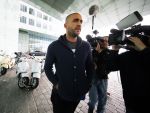 Amsterdam 24 juni 2015 
Rechtzaak Badr Hari inzake Koen Everink in de nieuwe rechtbank (paleis van justitie) in Amsterdam. Zijn advocaat Benedicte Ficq was ook aanwezig.