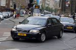 Amsterdam 2 juli 2015  
Prinses Baetrix vertrekt in haar verlengde Volvo bij het paleis.