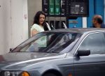 Amsterdam 16 juni 2015 
Caro Emerald gaat tanken met haar auto.