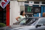 Amsterdam 16 juni 2015 
Caro Emerald gaat tanken met haar auto.