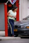 Amsterdam 16 juni 2015 
Caro Emerald gaat tanken met haar auto.