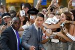 Amsterdam 1 juli 2015
Premiere Magic Mike XXL in Tuschinski in aanwezigheid van de cast met Channing Tatum Matt Bomer Joe Manganiello Adam RodriguezAmber Heard Jada Pinkett Smith en regisseur Gregory Jacobs.