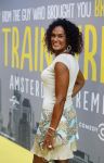 Amsterdam 12 augustus 2015  
Premiere Trainreck in Tuschinski. Chimene v Oosterhout met zoon