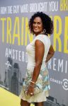Amsterdam 12 augustus 2015  
Premiere Trainreck in Tuschinski. Chimene v Oosterhout met zoon
