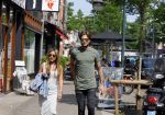 Amsterdam 17 juli 2015
Dave Roelvink met een dame waarvan Dave zegt dat het zijn manager is.