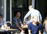 Amsterdam 10 juli 2015
Dennis Weening met een vriendin op terras.