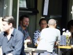 Amsterdam 10 juli 2015
Dennis Weening met een vriendin op terras.