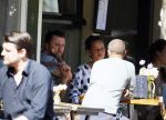 Amsterdam 10 juli 2015
Dennis Weening met een vriendin op terras.