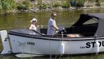 Amsterdam 1 juli 2015
Dirk en Suus Zeelenberg varen met hun sloep (boot) over de amsterdamse grachten