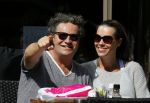 Amsterdam 29 juni 2015 
Dirk Zeelenberg met zijn vrouw Suus op terras