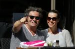 Amsterdam 29 juni 2015 
Dirk Zeelenberg met zijn vrouw Suus op terras