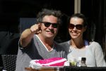 Amsterdam 29 juni 2015 
Dirk Zeelenberg met zijn vrouw Suus op terras