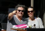 Amsterdam 29 juni 2015 
Dirk Zeelenberg met zijn vrouw Suus op terras