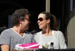 Amsterdam 29 juni 2015 
Dirk Zeelenberg met zijn vrouw Suus op terras