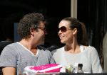 Amsterdam 29 juni 2015 
Dirk Zeelenberg met zijn vrouw Suus op terras