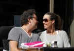 Amsterdam 29 juni 2015 
Dirk Zeelenberg met zijn vrouw Suus op terras