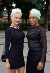 Amsterdam 12 juli 2015  
Modeshow op de amsterdam fashion week. Edmee Verstraten met een vriendin