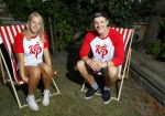 Bunnik 12 juli 2015
Enzo Knol en Dee v d Zeeuw met hun kleding.