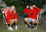 Bunnik 12 juli 2015
Enzo Knol en Dee v d Zeeuw met hun kleding.