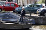 Amsterdam 16 juli 2016
Eric Breij op zijn boot op de grachten van Amsterdam