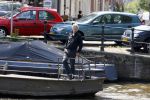 Amsterdam 16 juli 2016
Eric Breij op zijn boot op de grachten van Amsterdam