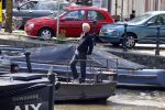 Amsterdam 16 juli 2016
Eric Breij op zijn boot op de grachten van Amsterdam