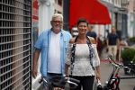 Den Haag 16 juli 2015
Verjaardagsfeestje Frits Huffnagel in Den Haag.
Ernst daniel Smid met vriendin